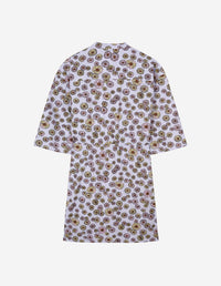 Robe droite avec poches et motif - Lavender Design