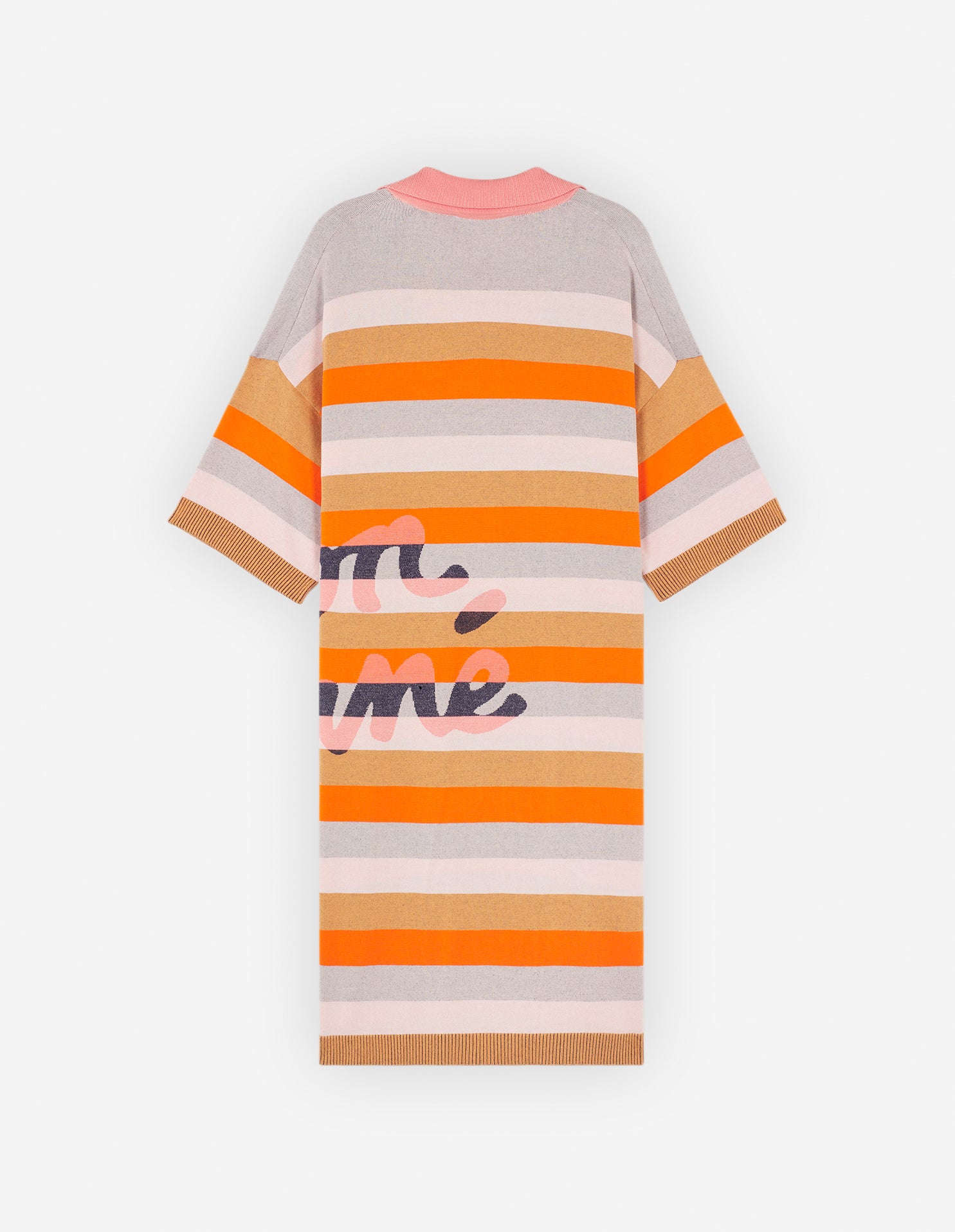 Robe polo à rayures avec impression - Sunset Ecru Stripes