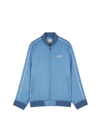 Bomber satiné avec broderie - Hampton Blue