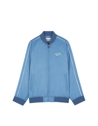Bomber satiné avec broderie - Hampton Blue