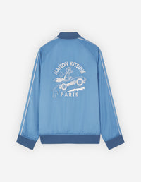 Bomber satiné avec broderie - Hampton Blue