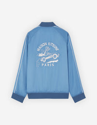 Bomber satiné avec broderie - Hampton Blue