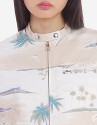 Veste droite imprimée avec logo - Paper Design