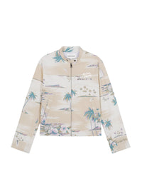 Veste droite imprimée avec logo - Paper Design