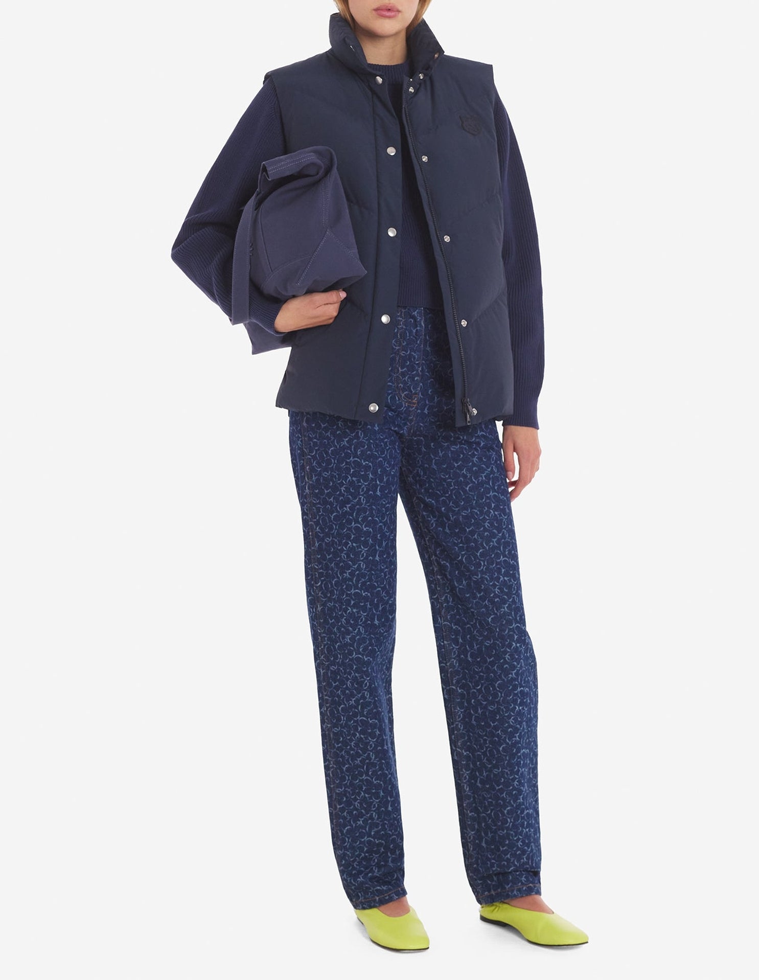 Doudoune courte Bold Fox Head sans manches - Navy