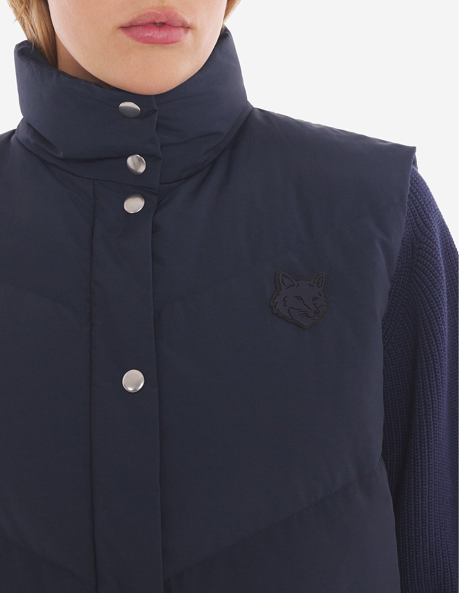 Doudoune courte Bold Fox Head sans manches - Navy