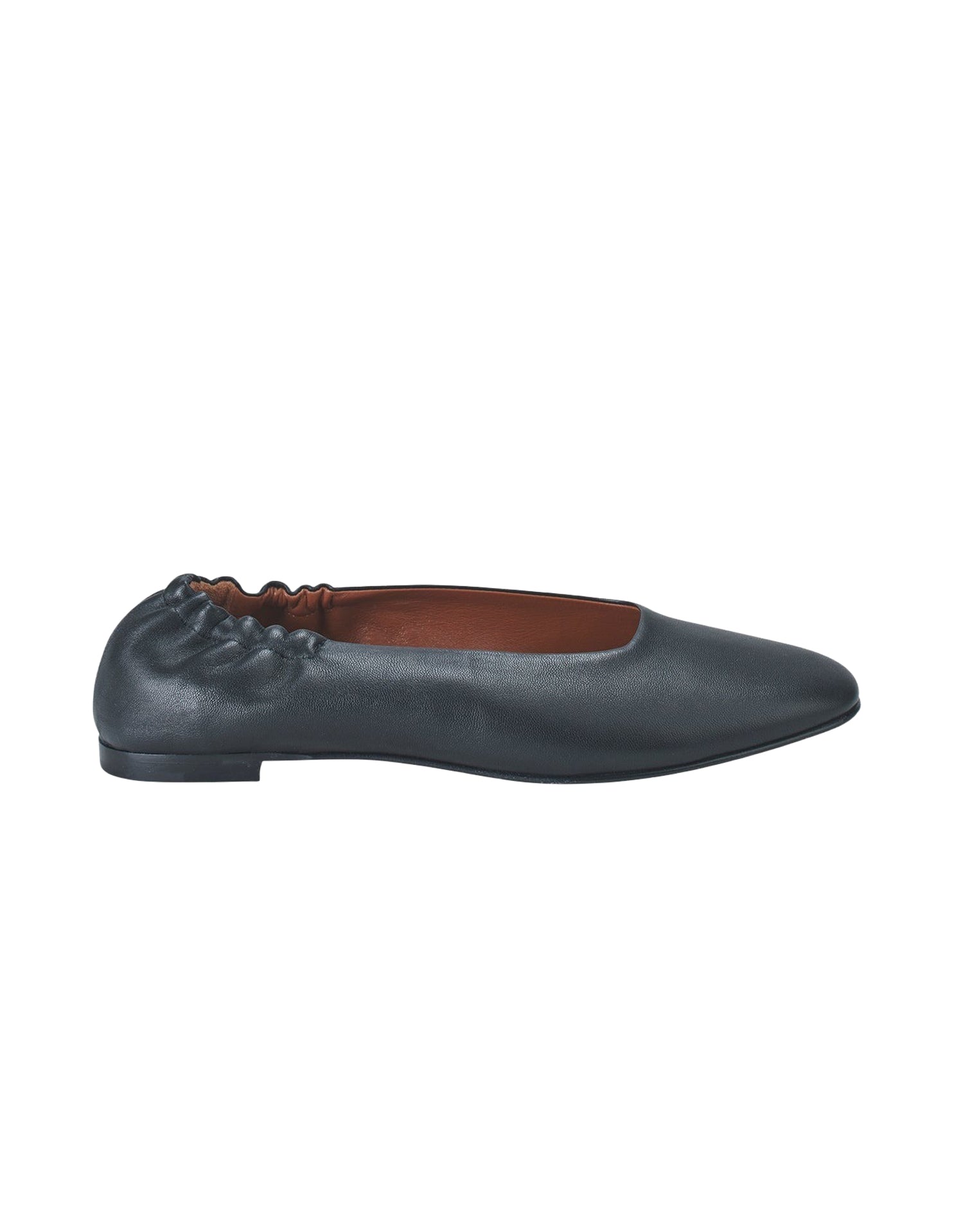 Flat leather ballerinas - Black