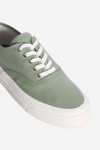 Baskets basses en tissu - Vert de Gris