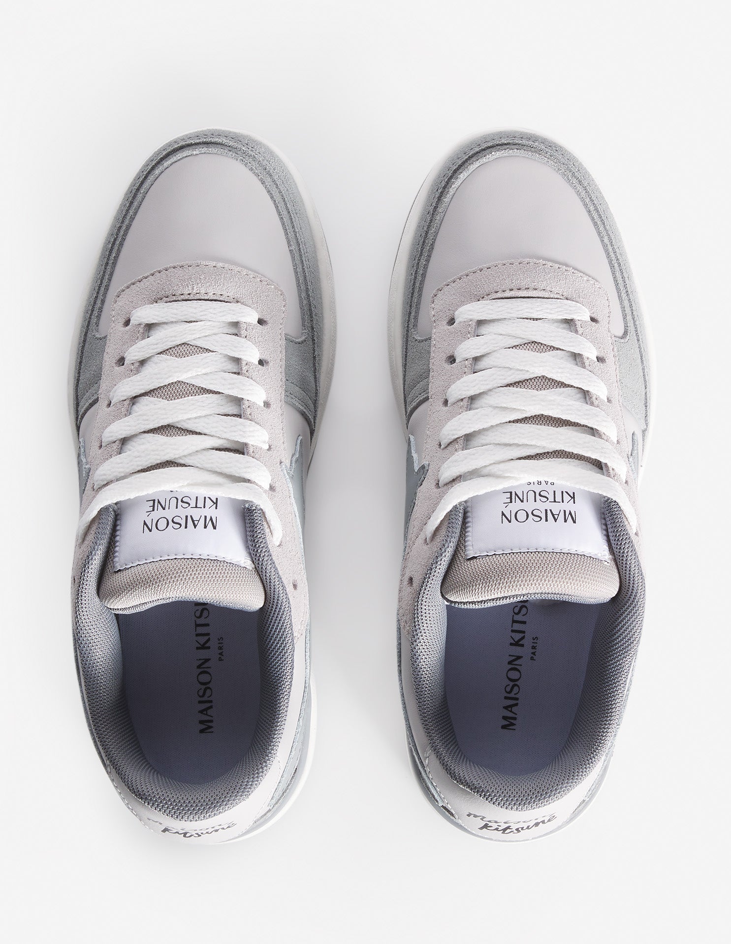 Baskets Chiru en cuir - Patina Grey & Sea Salt