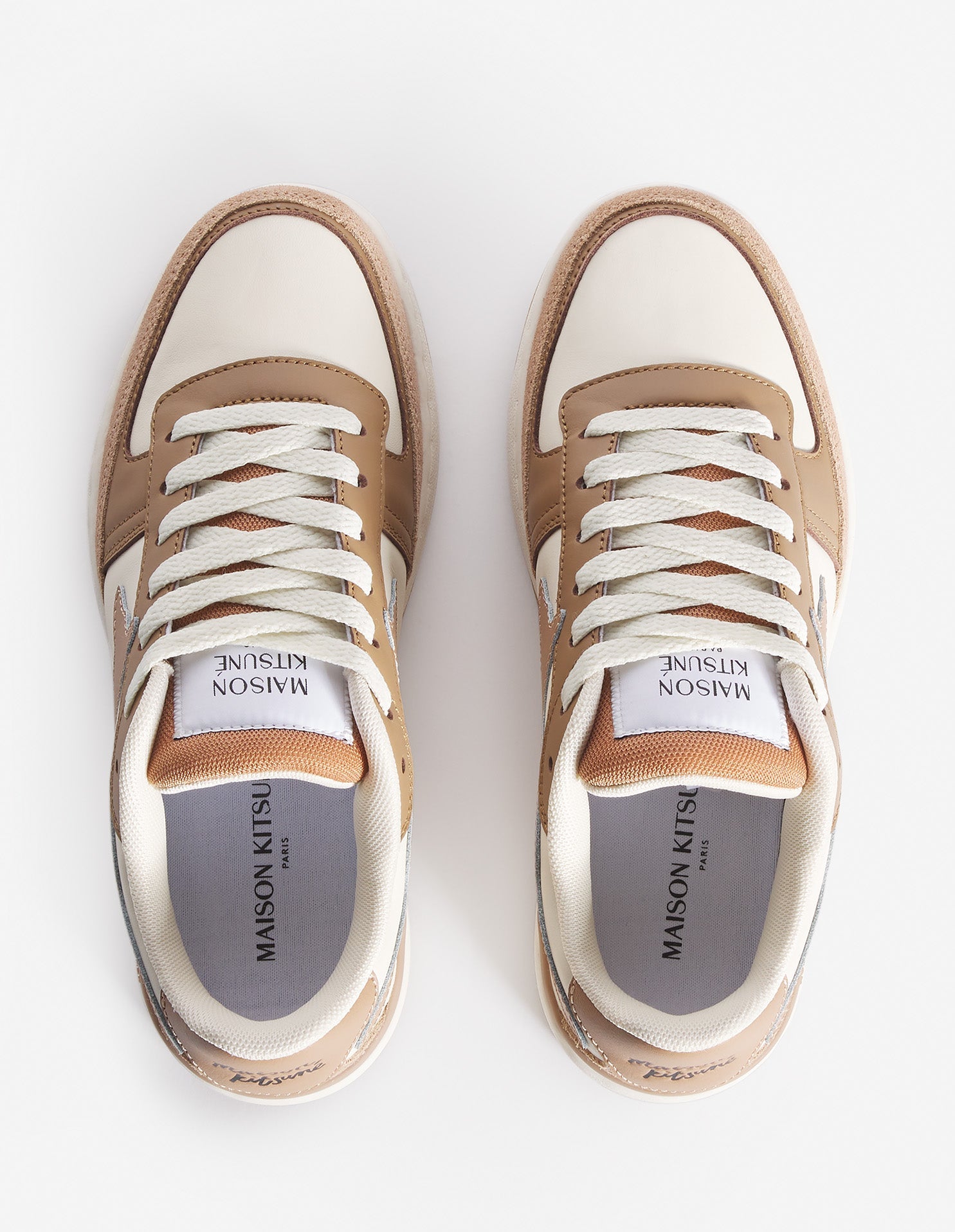 Baskets Chiru en cuir - Latte & Sepia