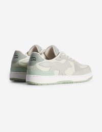 Baskets Chiru en cuir - Court Green & Mint Ice