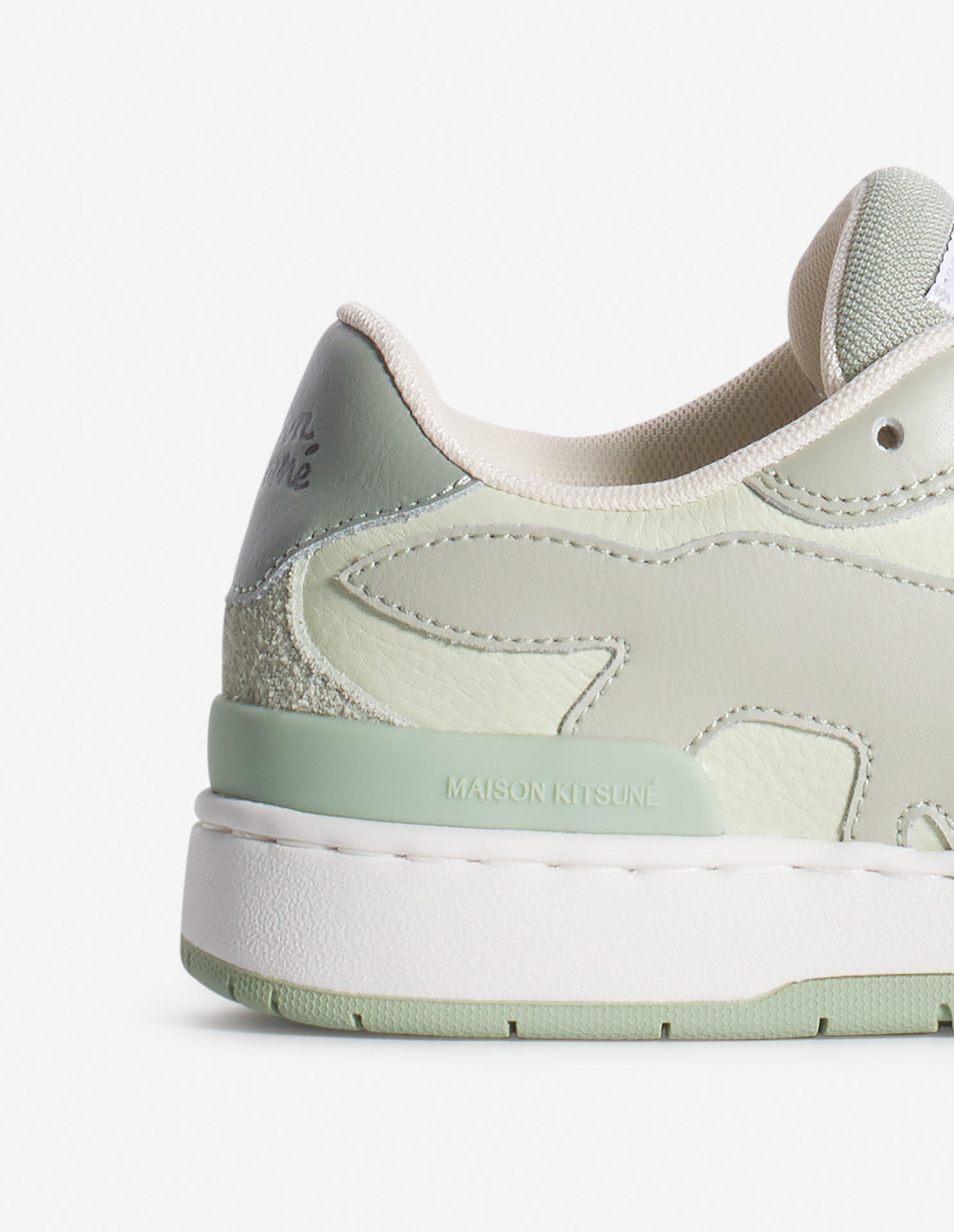 Baskets Chiru en cuir - Court Green & Mint Ice