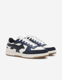 Baskets Chiru en coton et cuir - Navy