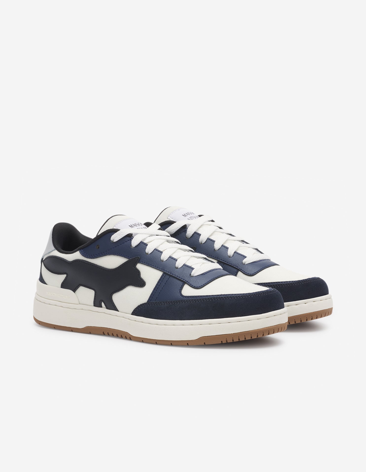 Baskets Chiru en coton et cuir - Navy