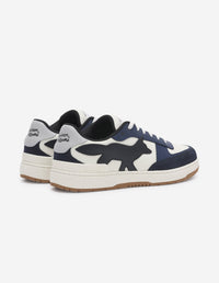 Baskets Chiru en coton et cuir - Navy