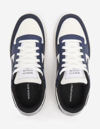 Baskets Chiru en coton et cuir - Navy
