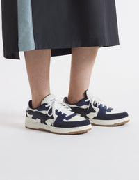 Baskets Chiru en coton et cuir - Navy