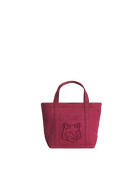 Fox head mini shopping bag - Red Brown