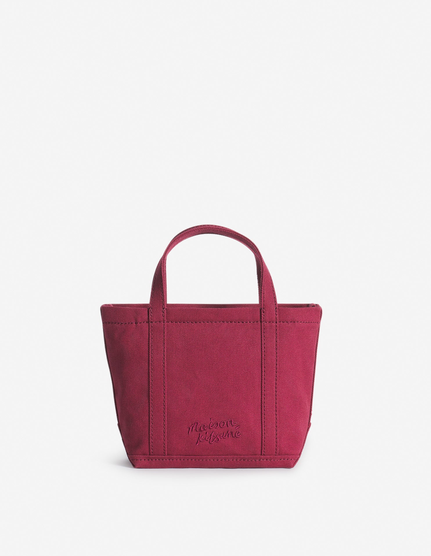 Fox head mini shopping bag - Red Brown