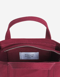 Fox head mini shopping bag - Red Brown