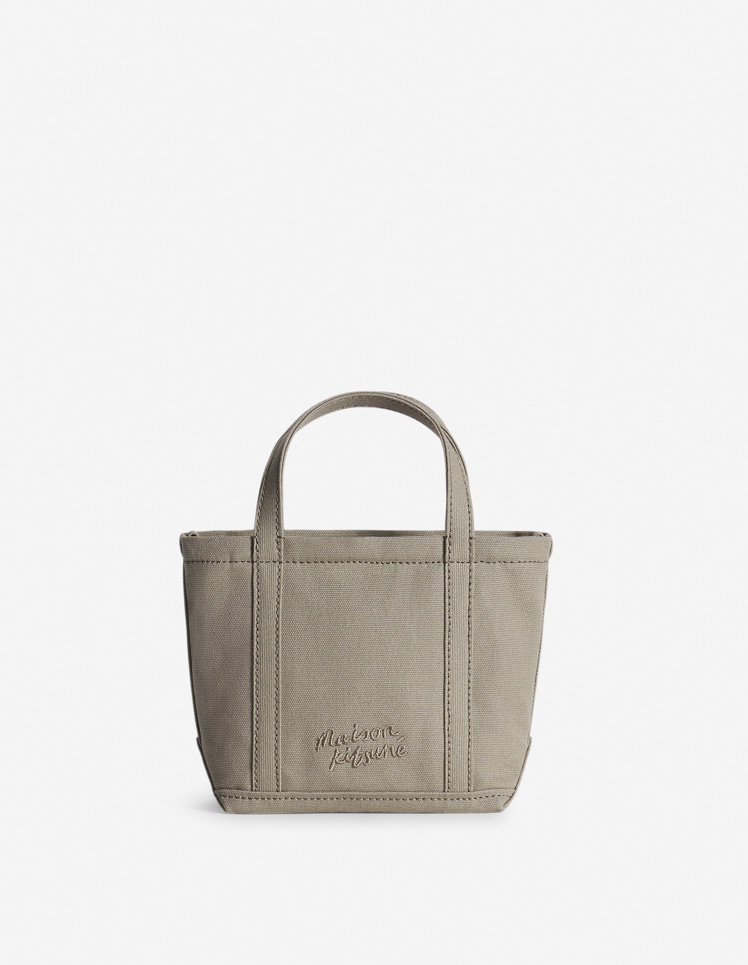 Fox head mini shopping bag - Pebble