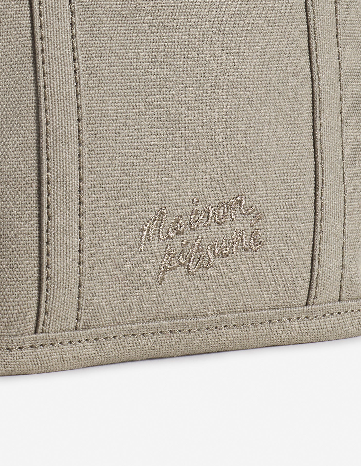 Fox head mini shopping bag - Pebble