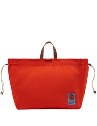 The Surf tote bag in leather - Hot Orange