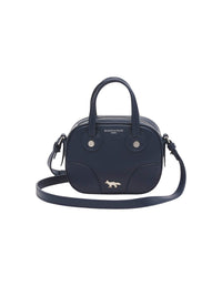 Camera Boogie small leather bag - Navy