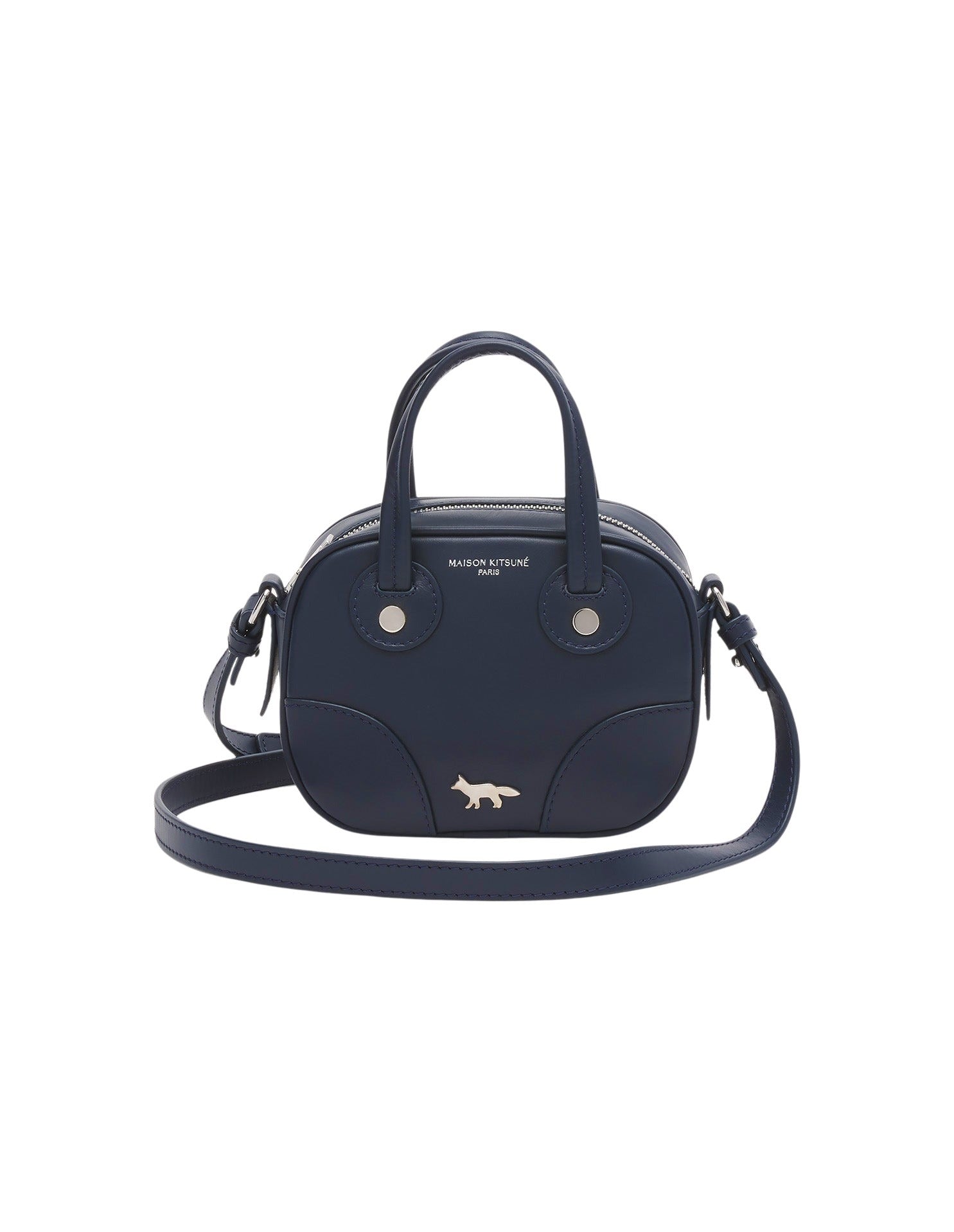 Camera Boogie small leather bag - Navy