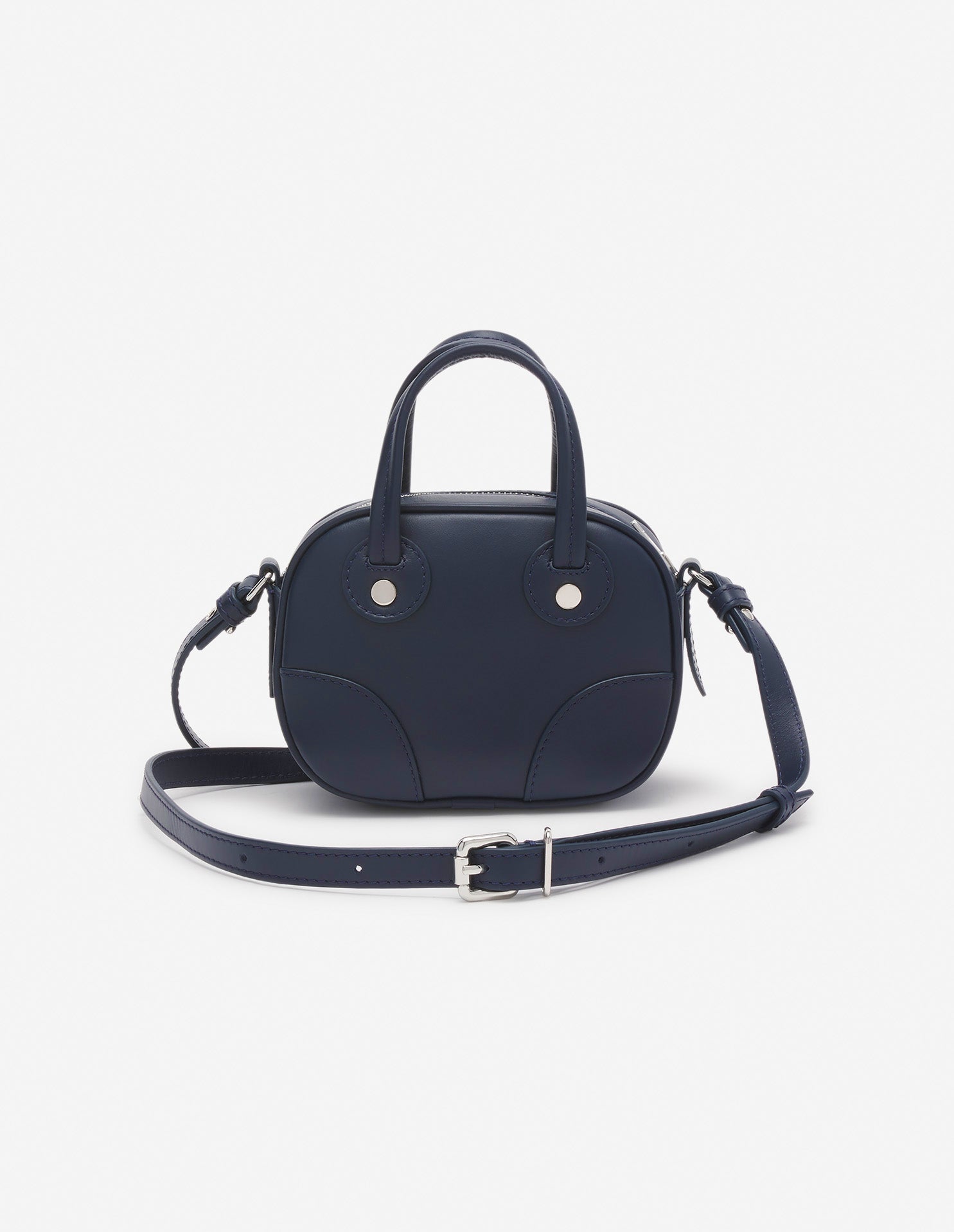 Camera Boogie small leather bag - Navy