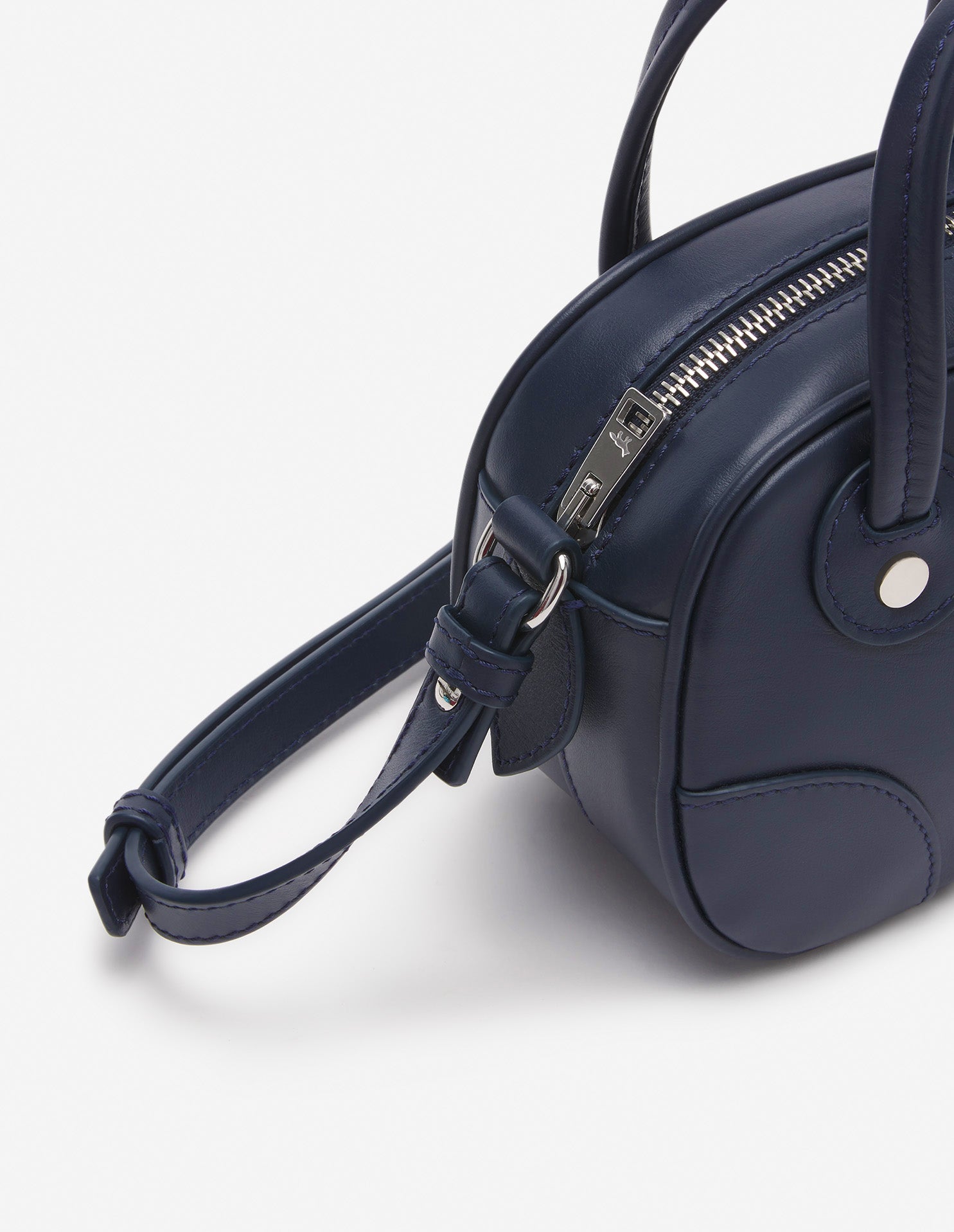 Camera Boogie small leather bag - Navy