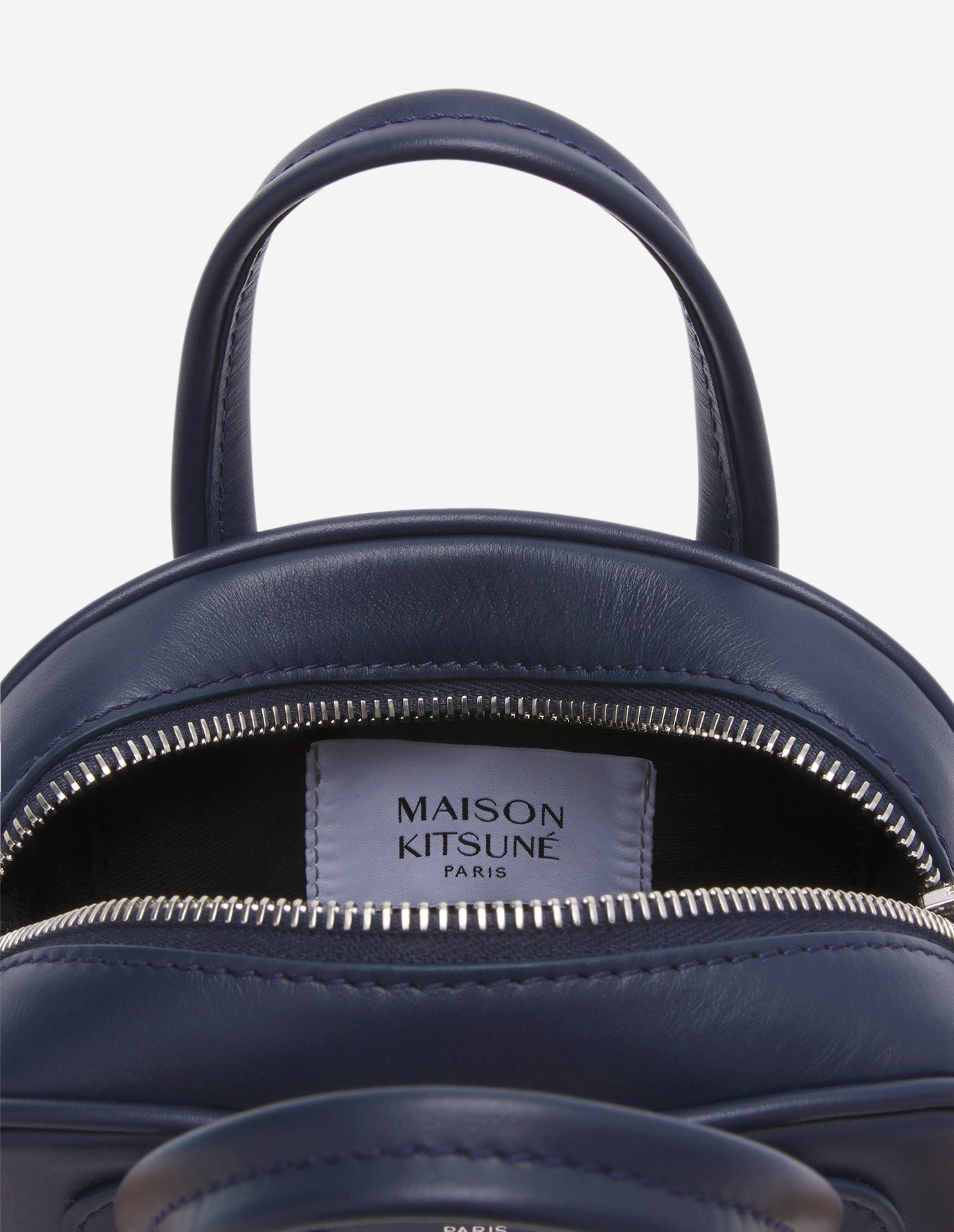 Camera Boogie small leather bag - Navy