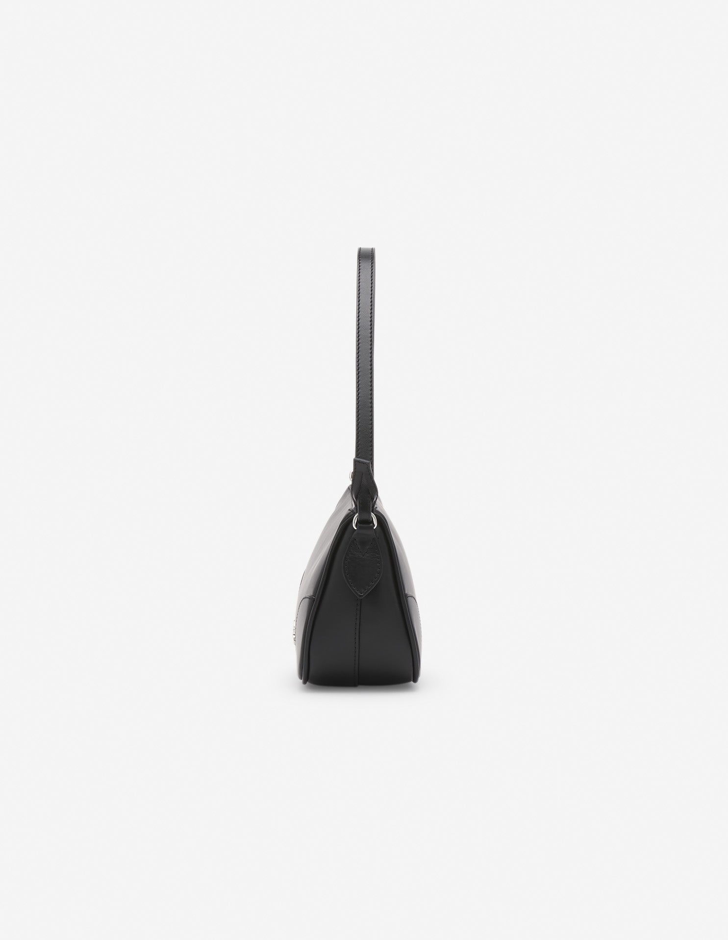 Sac Boogie Baguette en cuir - Black