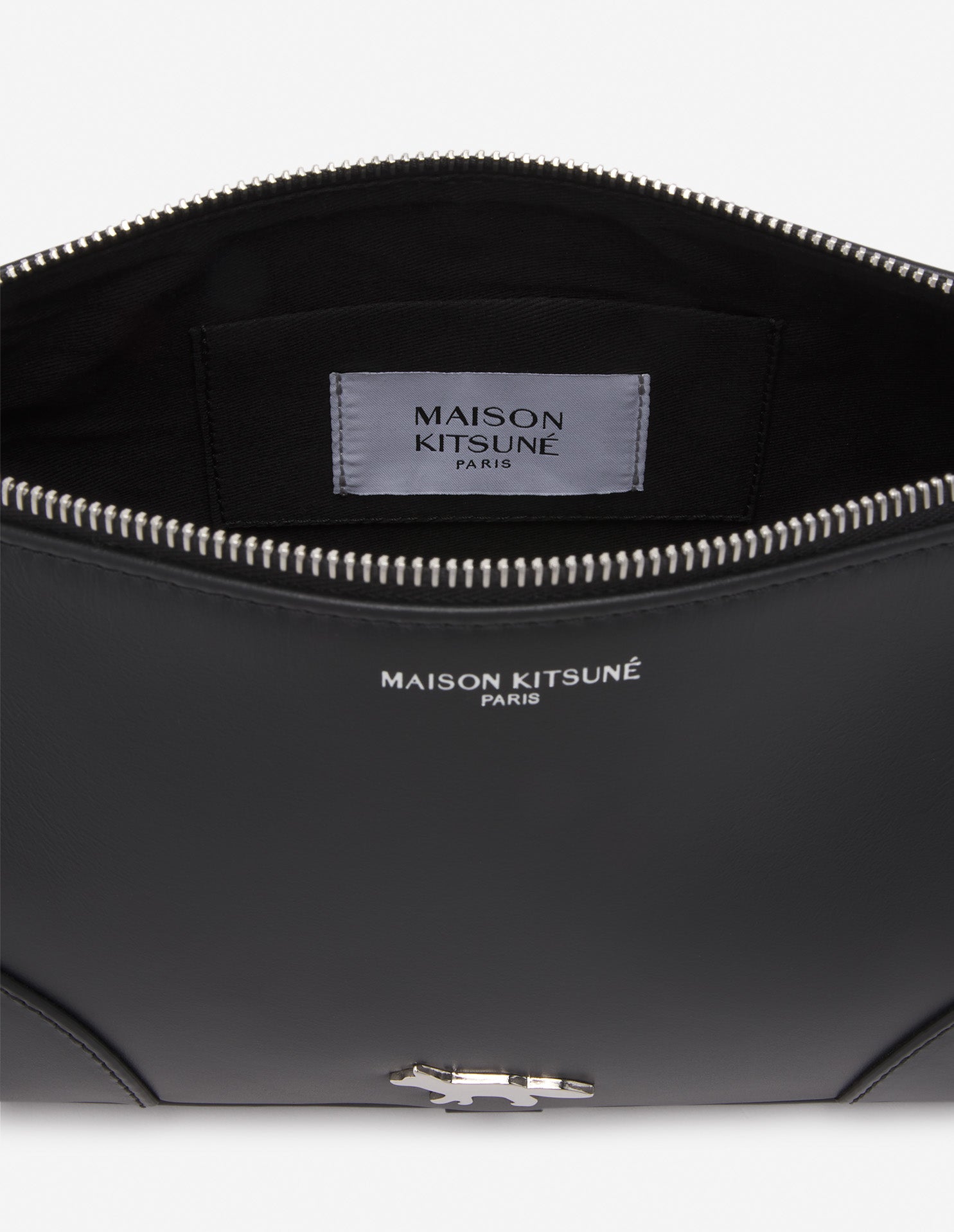 Sac Boogie Baguette en cuir - Black