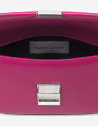 Preppy Baguette small leather bag - Magenta