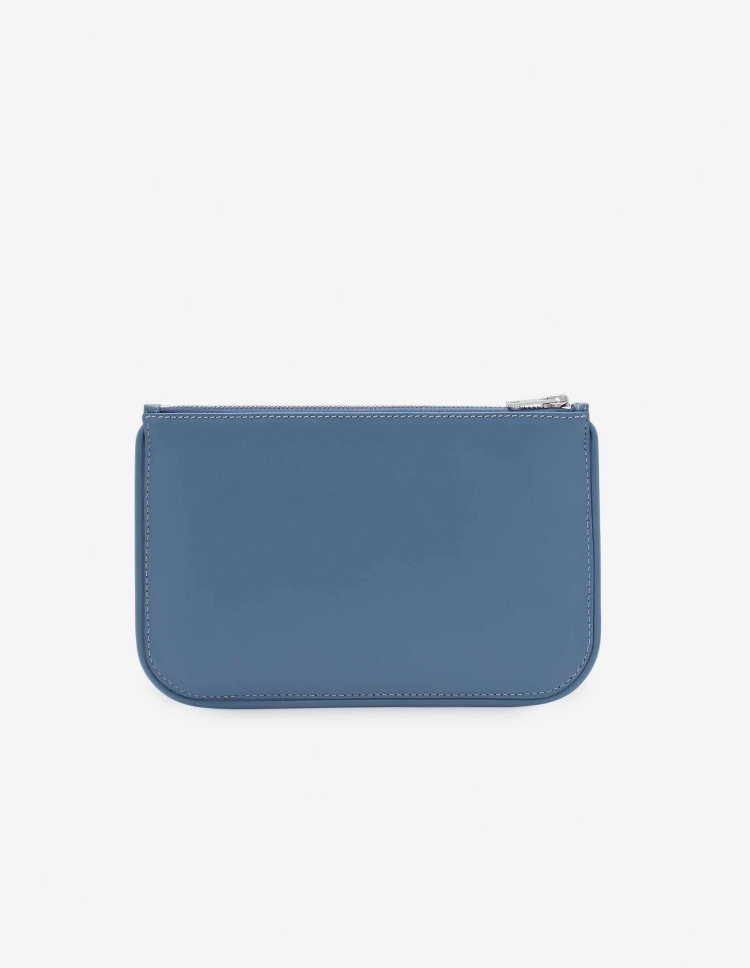 Sac pochette Boogie zippée en cuir - Beat Blue