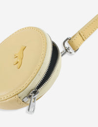 Cloud Zipped Coin Purse - Lime Green