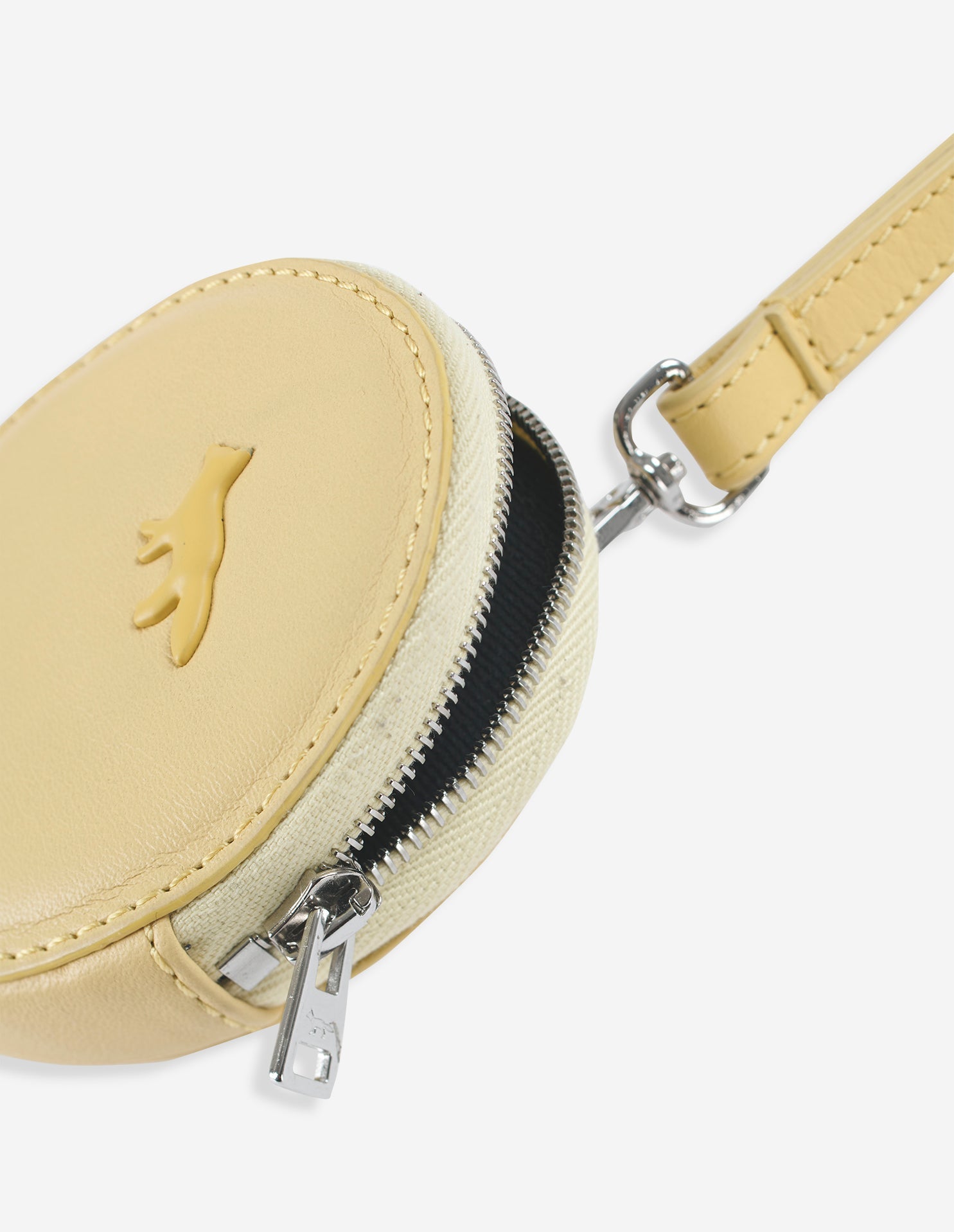 Cloud Zipped Coin Purse - Lime Green