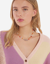 Maison Kitsune Handwritting Beads Chocker - Multicolor