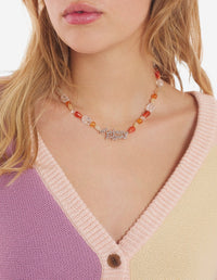 Collier Handwriting à perles - Multicolor