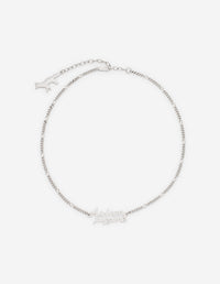 Maison Kitsune Handwriting Necklace - Silver