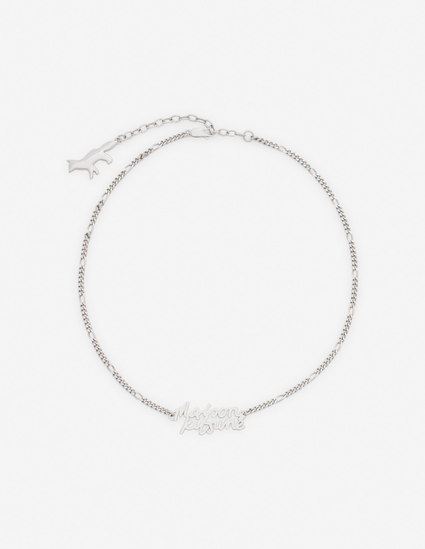 Maison Kitsune Handwriting Necklace - Silver