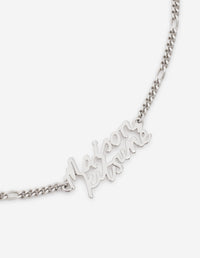 Maison Kitsune Handwriting Necklace - Silver