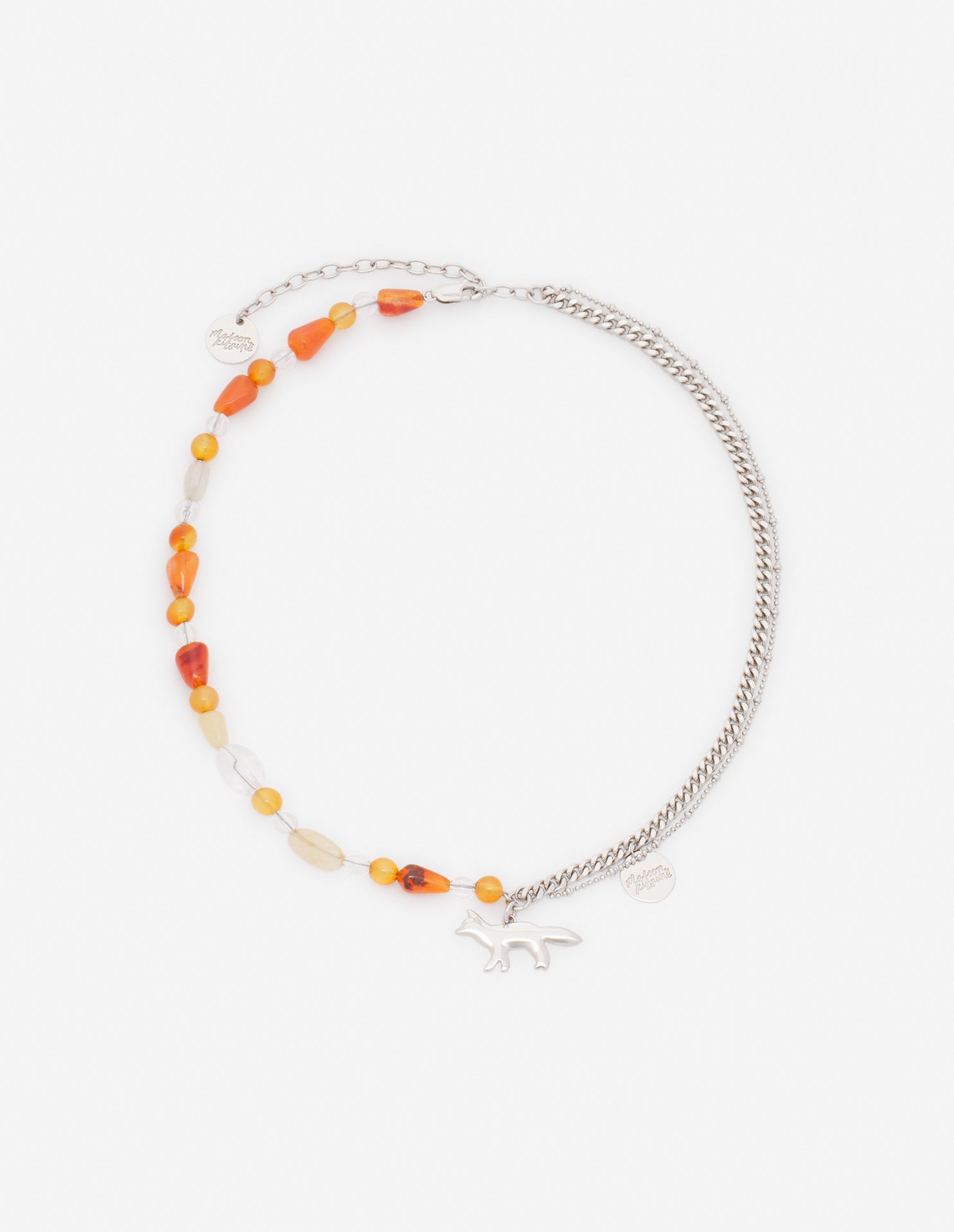 Profile Fox & Beads Necklace - Multicolor