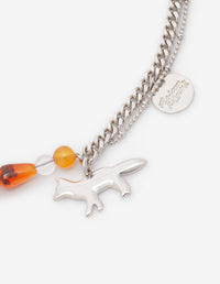 Profile Fox & Beads Necklace - Multicolor