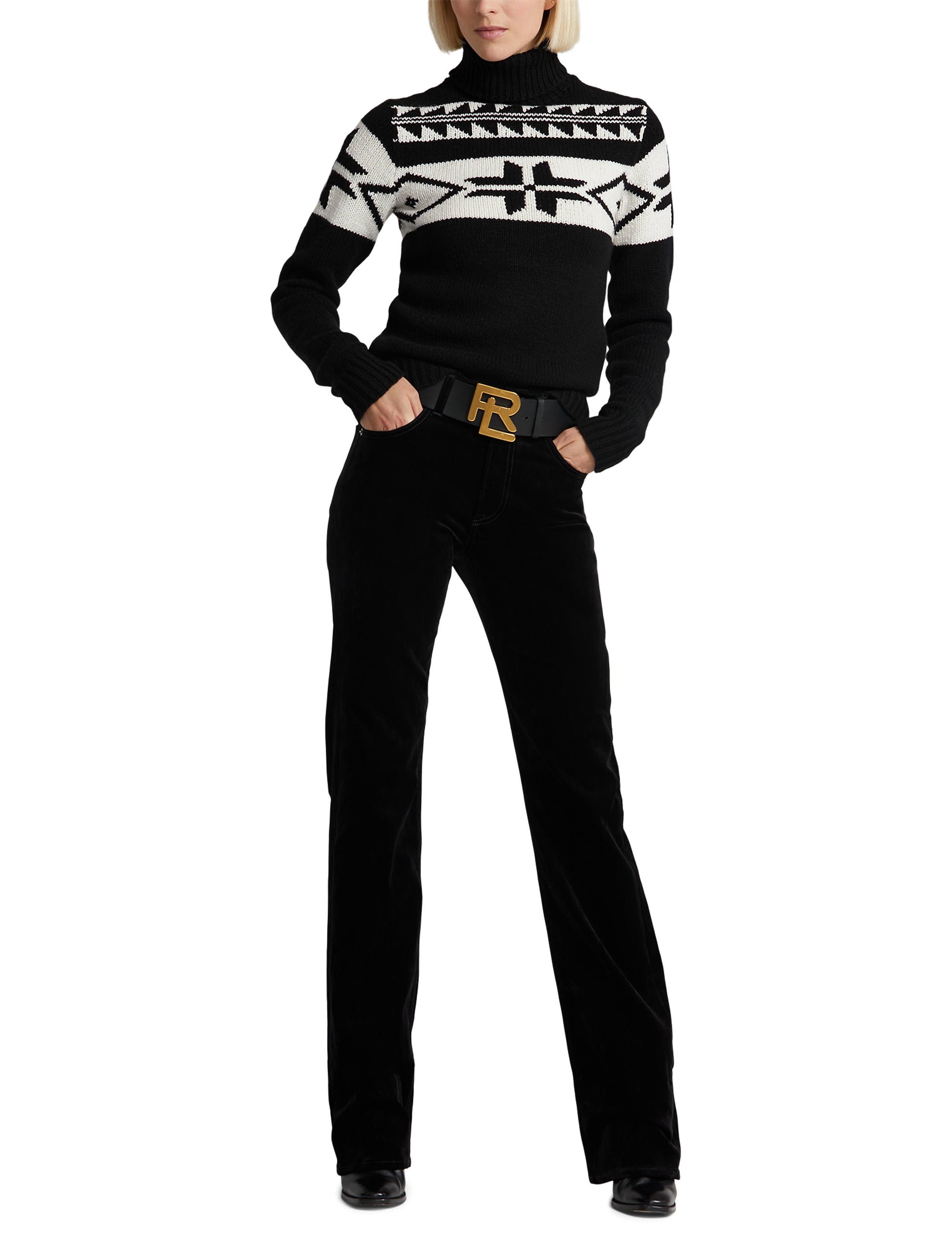Jean bootcut Kaida décontracté - Black Jasper