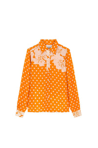 Blouse Namibie à manches longues - Orange