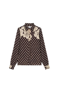 Blouse Namibie à manches longues - Brown