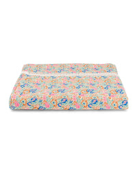 Nappe Bonjour en voile de coton - Bleu