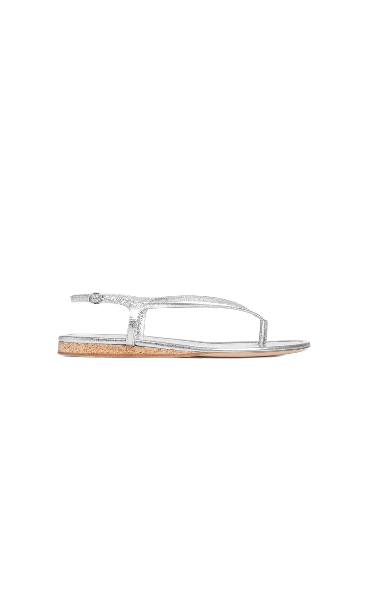 Silver / Sandales Gia en cuir - Silver